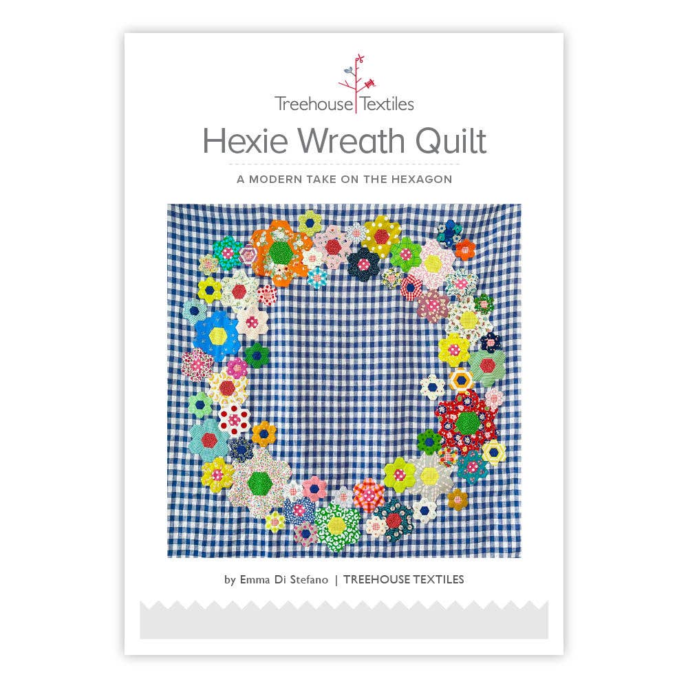 Hexie Wreath Quilt - homesewn