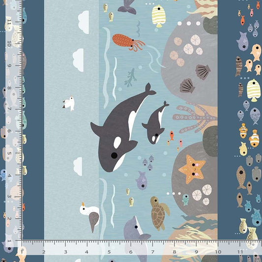 High Seas Stripe - Beyond the Sea - QUILTING COTTON/POPLIN - homesewn