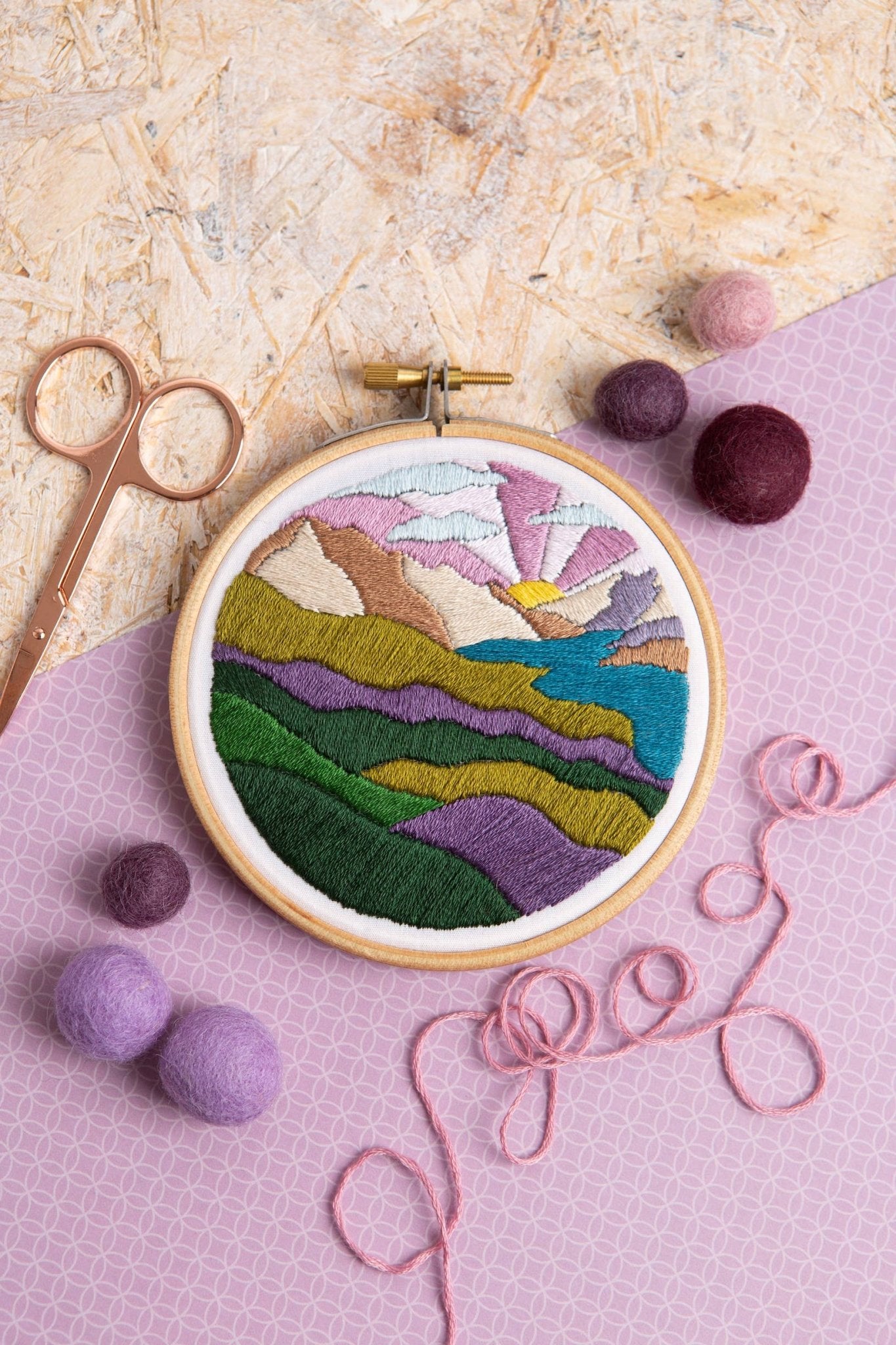 Highland Hike Mini Embroidery Kit - homesewn