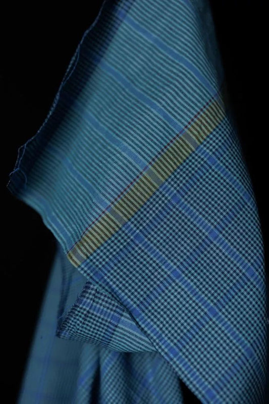 Holiday Blues Indian Cotton 46" Wide - homesewn