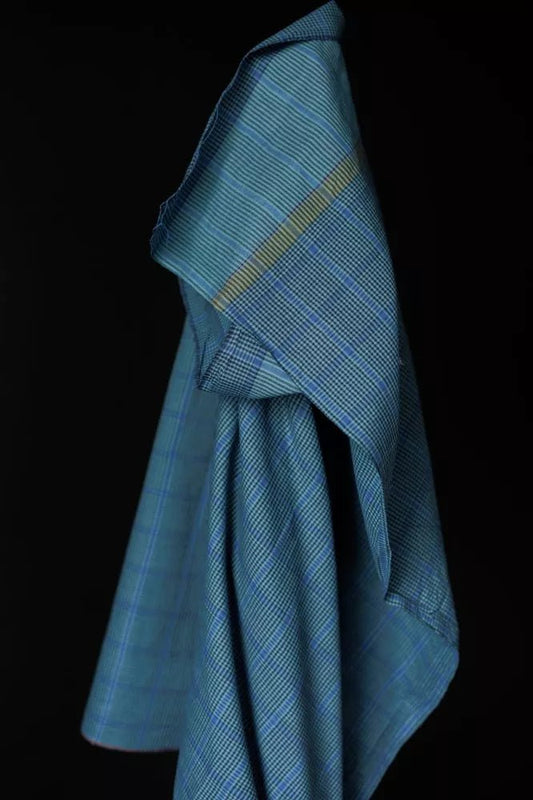 Holiday Blues Indian Cotton 46" Wide - homesewn