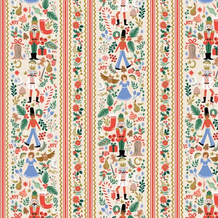 Holiday Classics - Nutcracker March - Cream Metallic - RP620 - CM2M - Rifle Paper Co. fabric (Copy) - homesewn