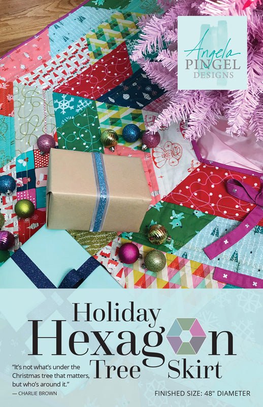 Holiday Hexagon Tree Skirt - Printed Pattern - homesewn
