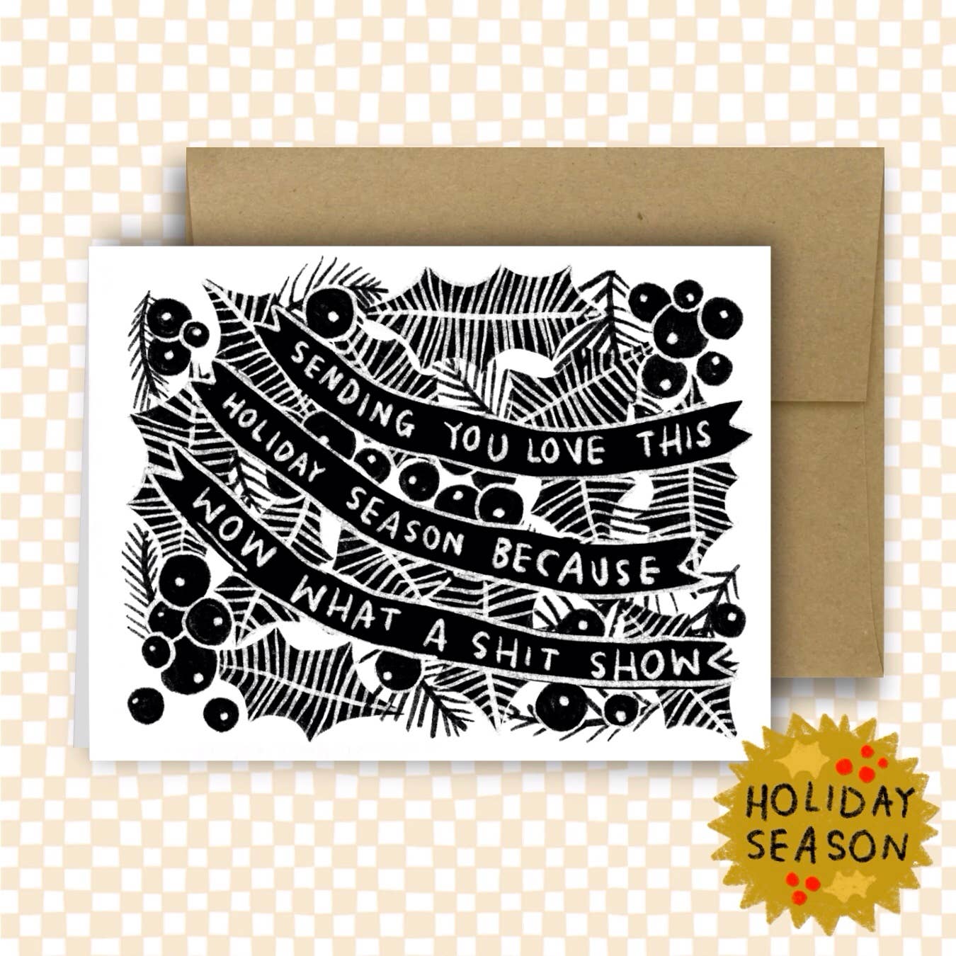 HOLIDAY SHIT SHOW Holiday Card - homesewn