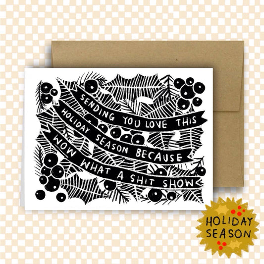 HOLIDAY SHIT SHOW Holiday Card - homesewn