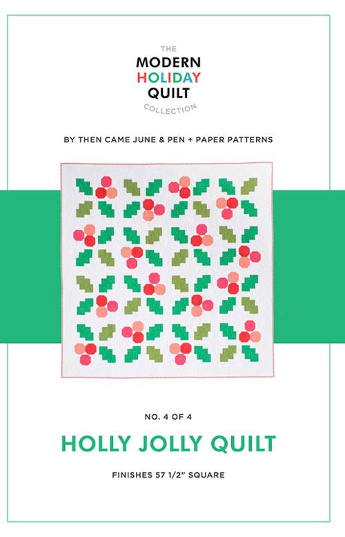 Holly Jolly - Modern Holiday Pattern - homesewn