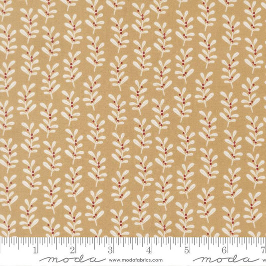 Holly Stripes - Gingerbread - Gingerbread Lane QUILTING COTTON/POPLIN - homesewn