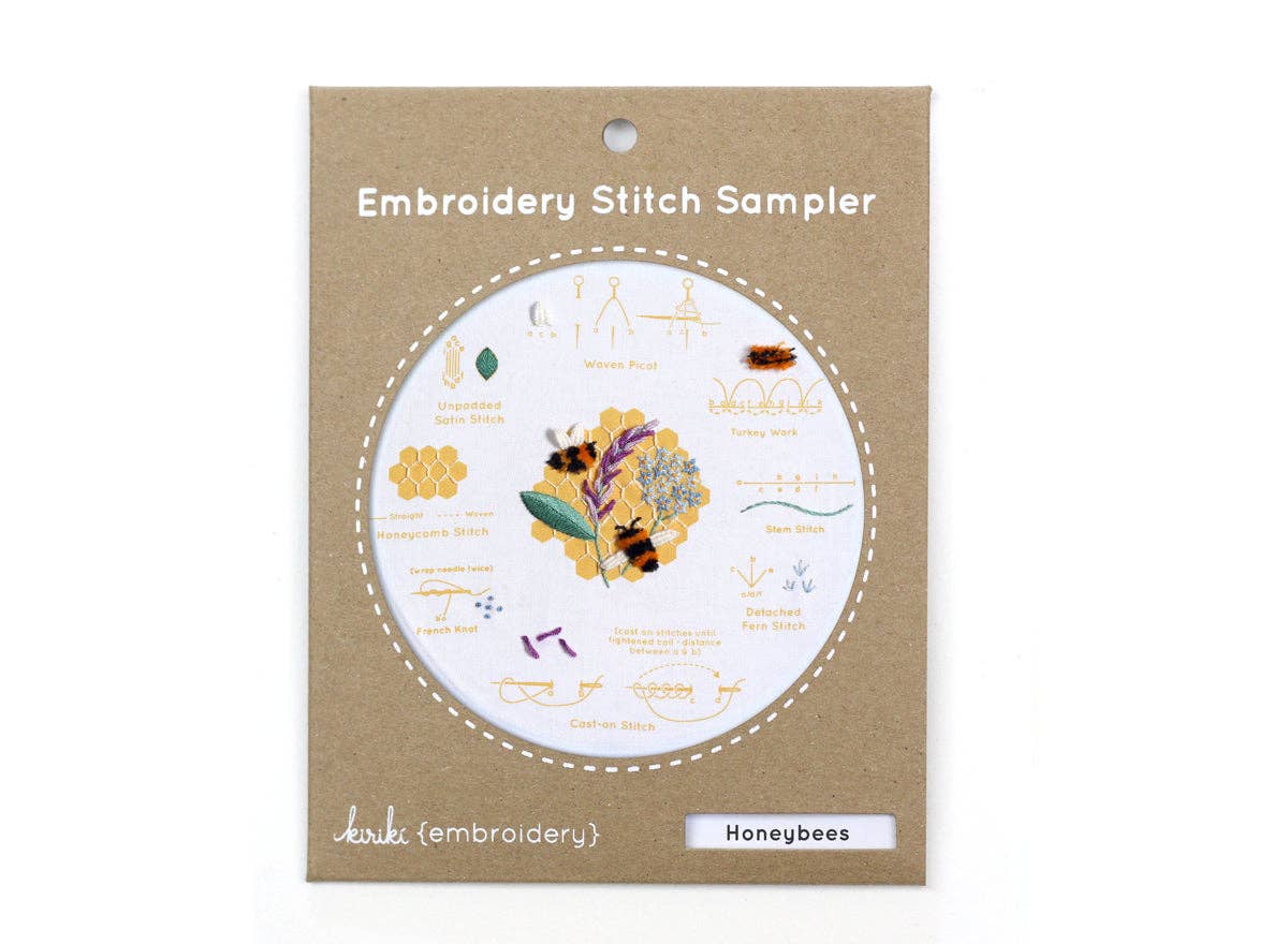 Honeybees Embroidery Kit - homesewn