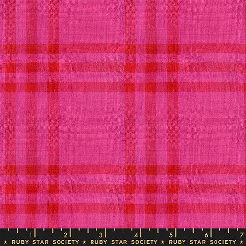 Horizon Plaid - Pink - Warp Weft Mystic Fable - homesewn