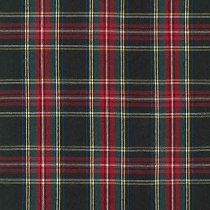 House of Wales Plaids - Black TWILL fabric - homesewn