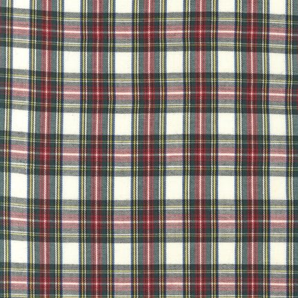 House of Wales Plaids - Ivory TWILL fabric - homesewn