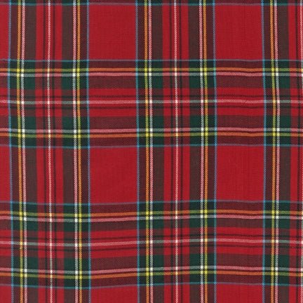 House of Wales Plaids - Red TWILL fabric - homesewn