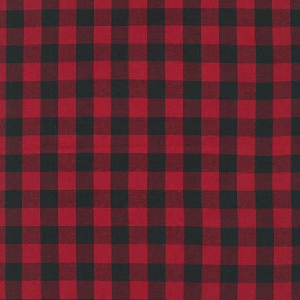 House of Wales Plaids - Red/Black TWILL fabric - homesewn