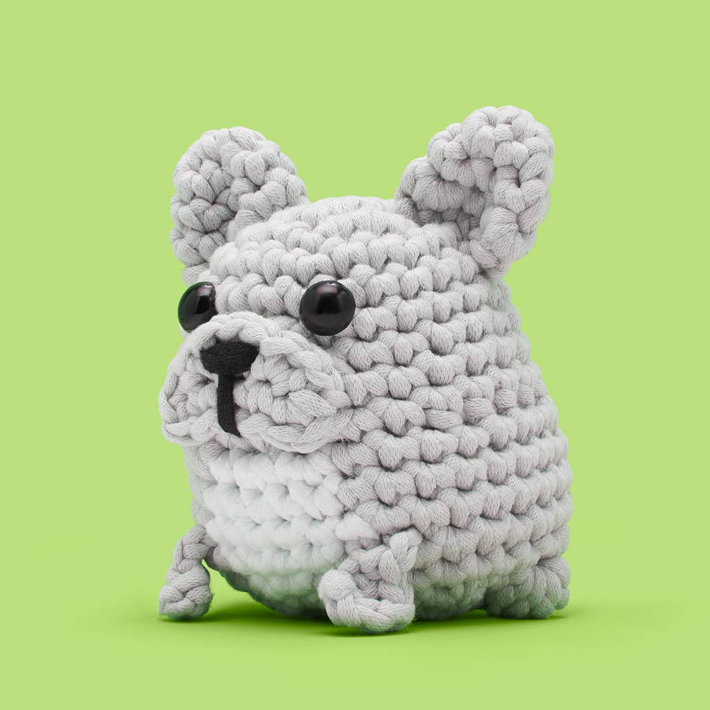 Hugo the French Bulldog Crochet Kit - homesewn