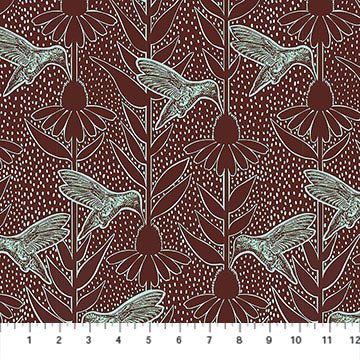 Humming - Patina - Indelible Ink - QUILTING COTTON/POPLIN - homesewn
