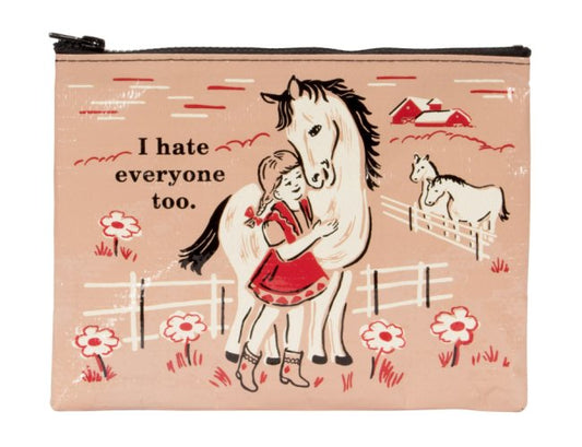 I Hate Everyone Too Zipper Pouch - homesewn