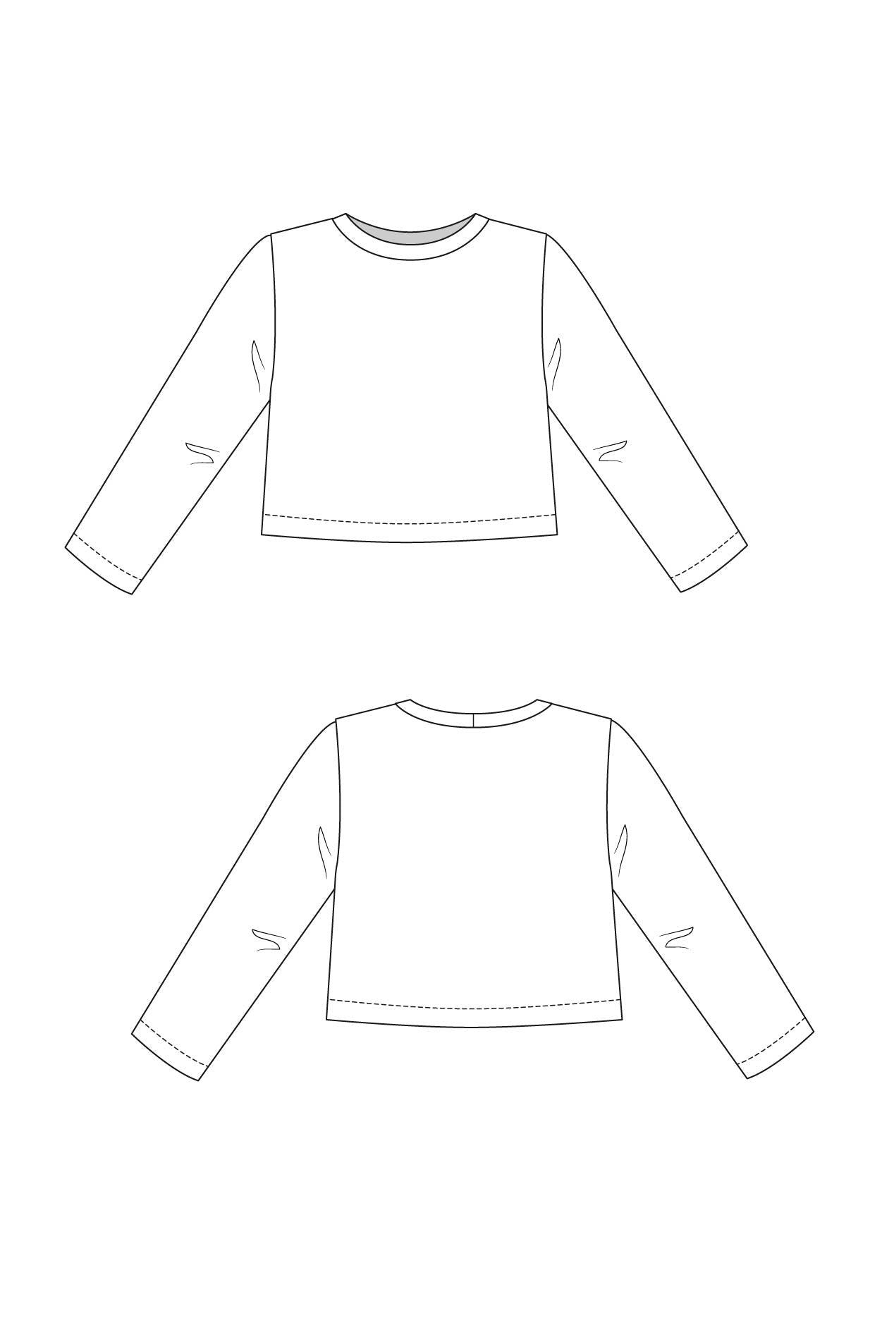 INARI dress & crop tee - PDF PATTERN - homesewn