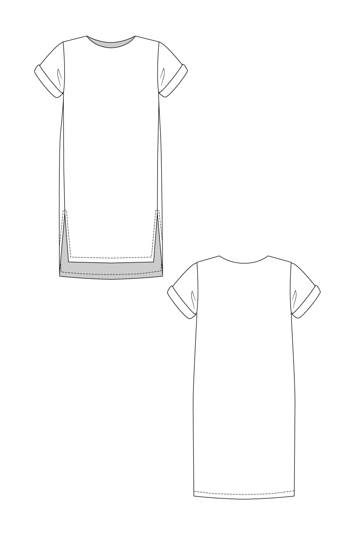INARI dress & crop tee - PDF PATTERN - homesewn