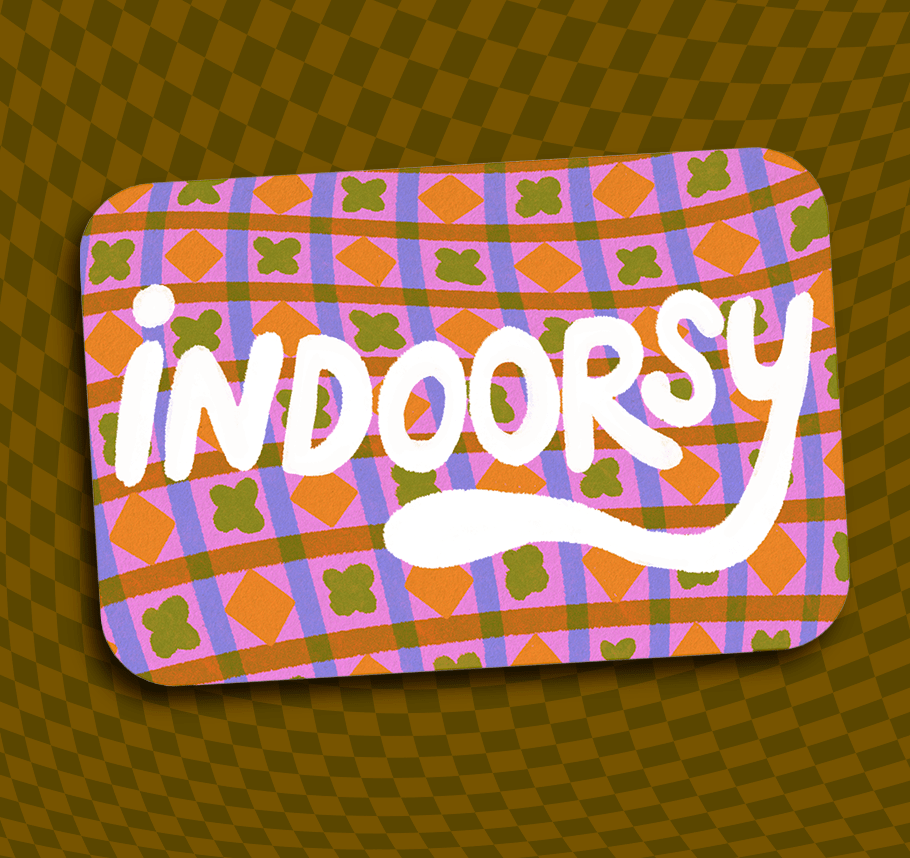 Indoorsy Vinyl Sticker - homesewn