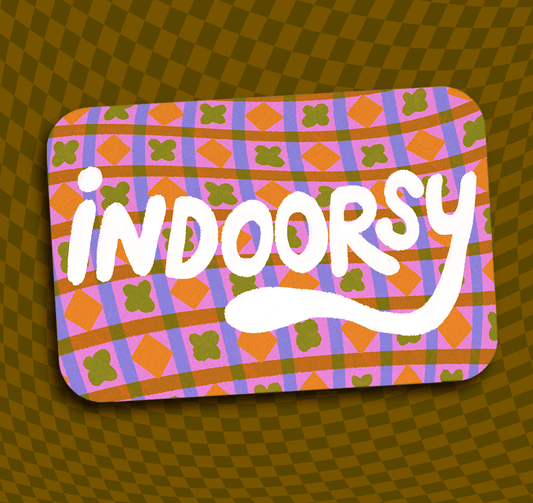 Indoorsy Vinyl Sticker - homesewn