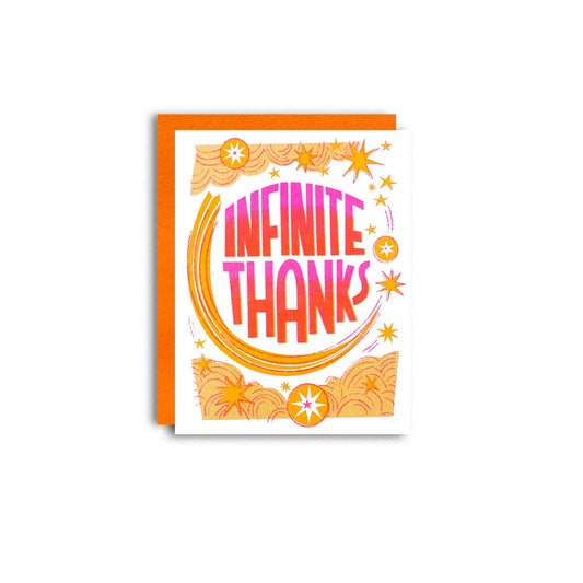 Infinite Thanks - Risograph Thank You Card  - homesewn