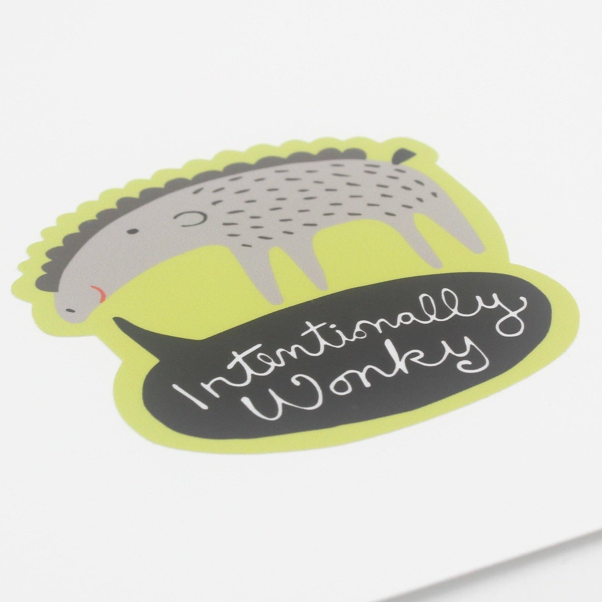 Intentionally Wonky Sticker - homesewn