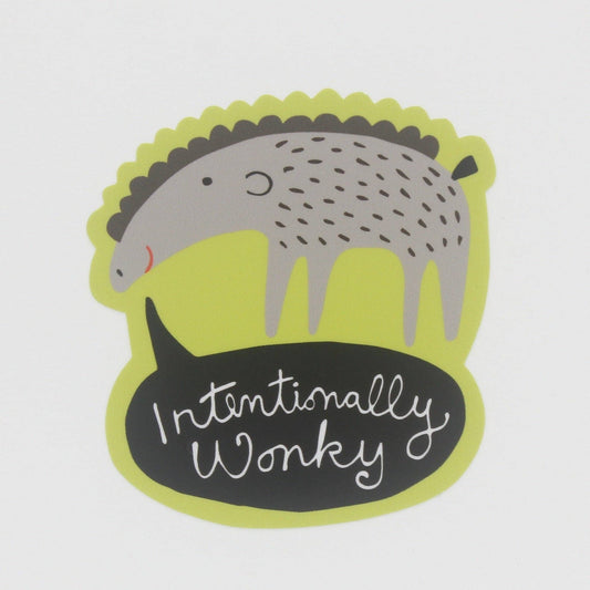 Intentionally Wonky Sticker - homesewn