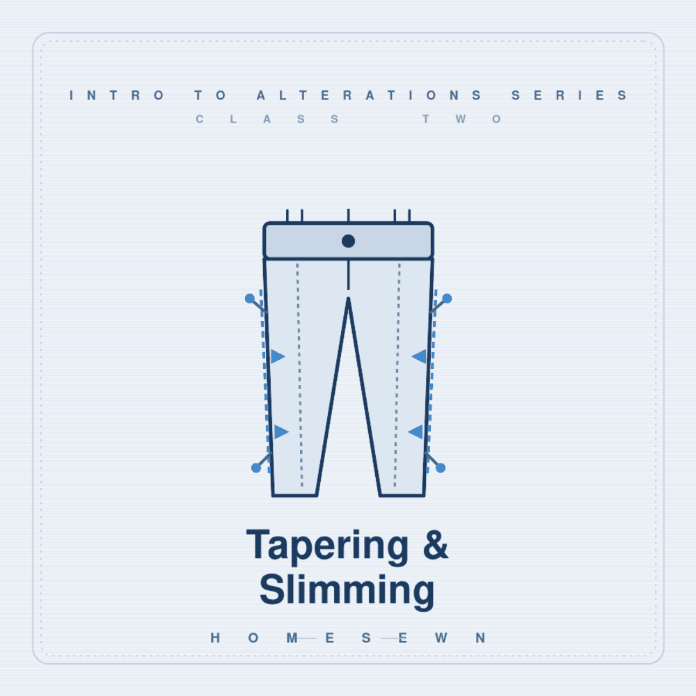Intro to Alterations Series - Class 2: Tapering and Slimming - homesewn