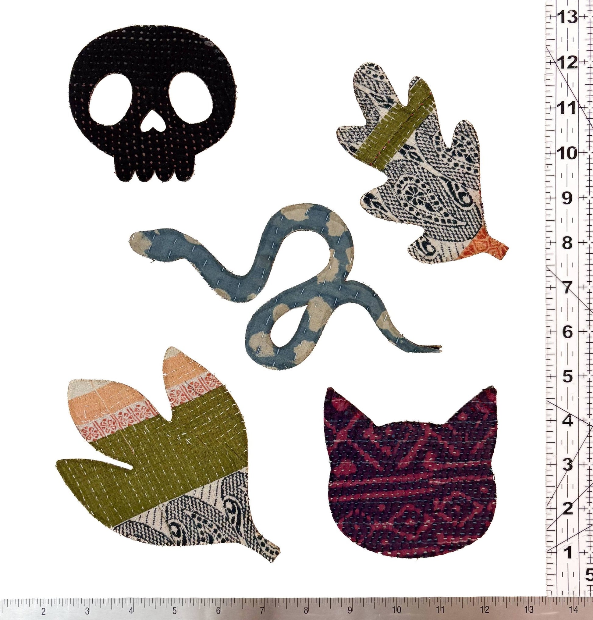 Iron - on Kantha Patches - Medium - homesewn