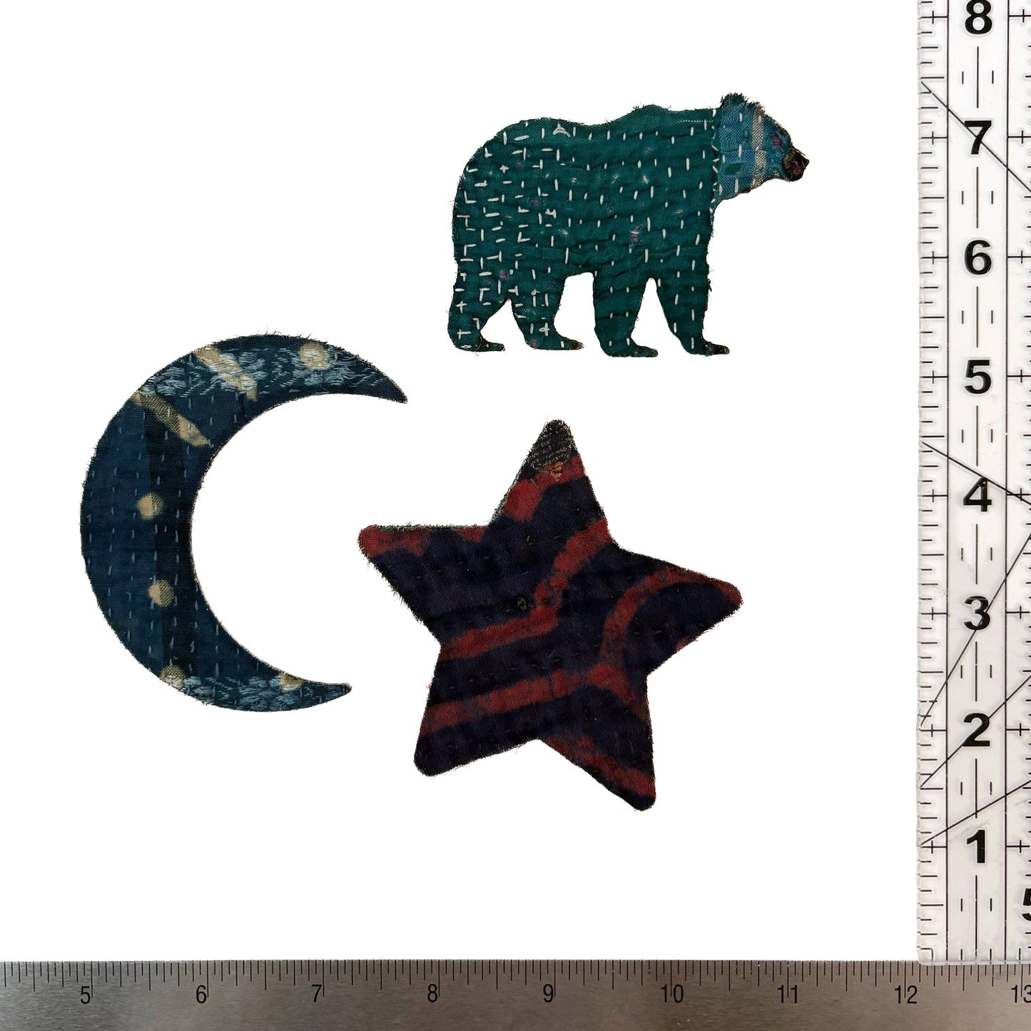 Iron - on Kantha Patches - Small - homesewn