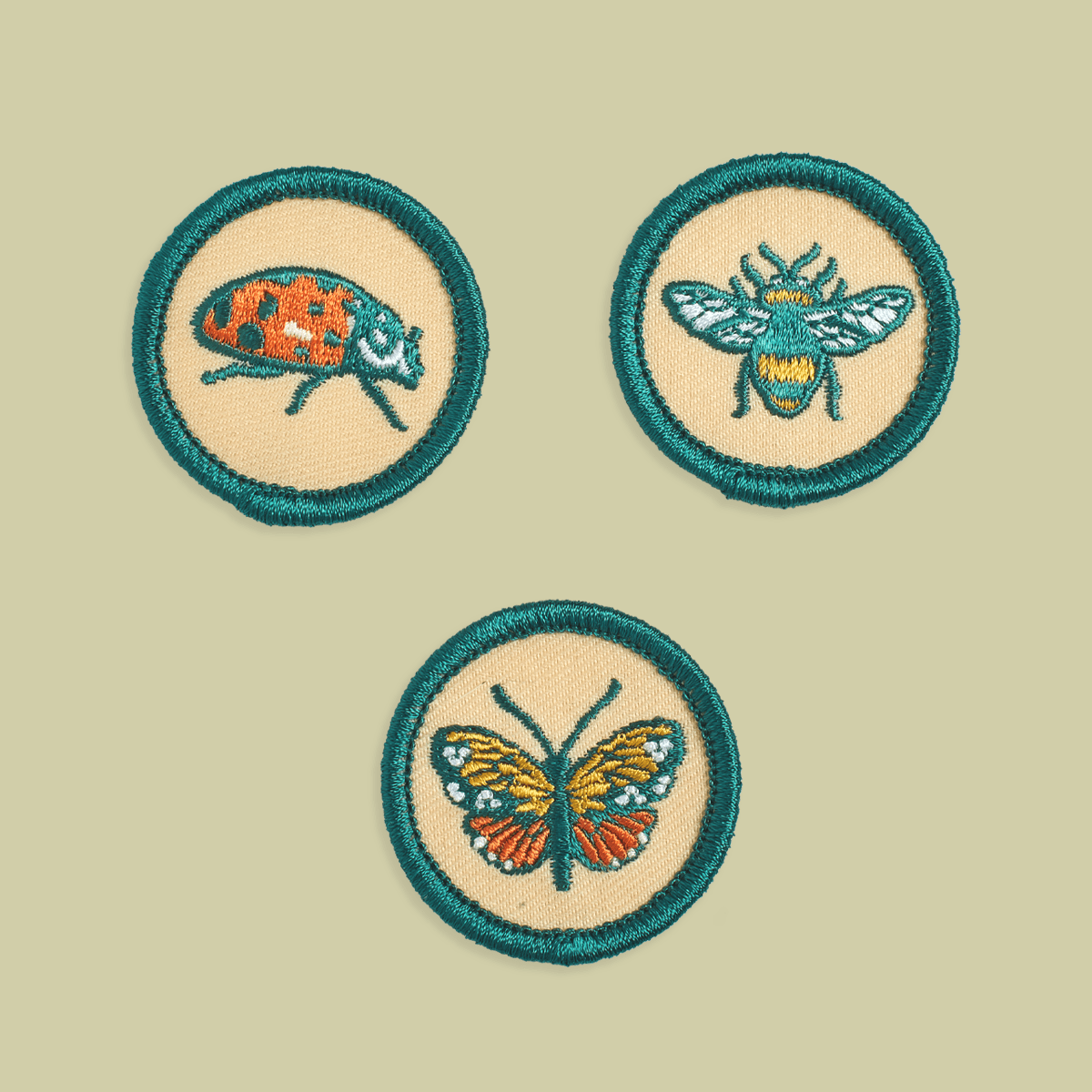 Iron on Patch: Insect Badges - homesewn