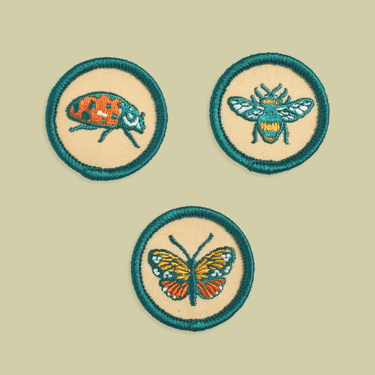Iron on Patch: Insect Badges - homesewn