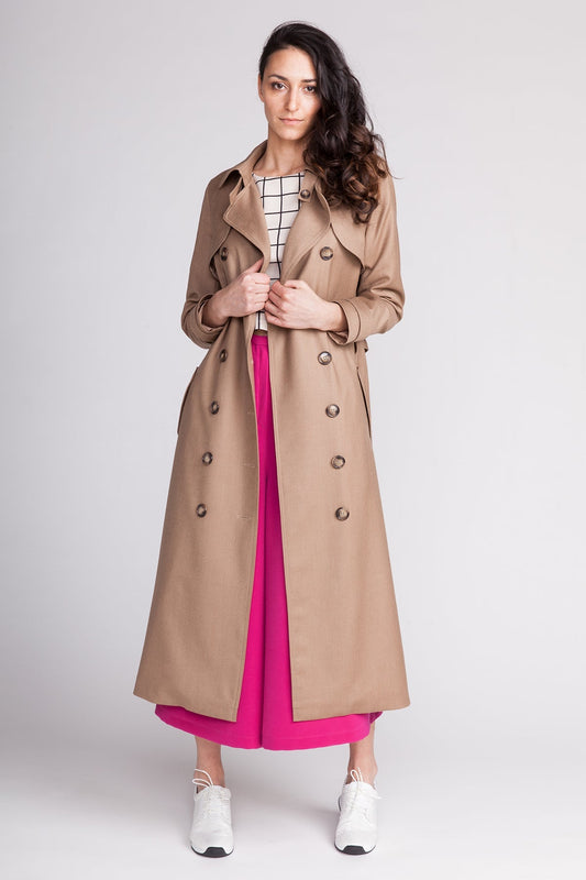 ISLA trench coat - PDF PATTERN - homesewn