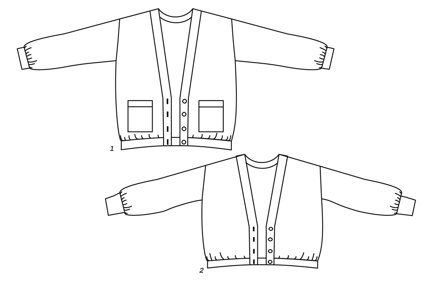 Jamie cardigan PDF DOWNLOAD - homesewn