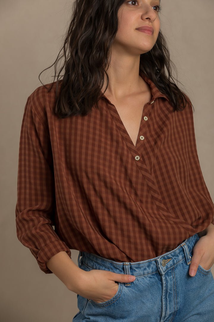 Jane cross front shirt PDF DOWNLOAD - homesewn