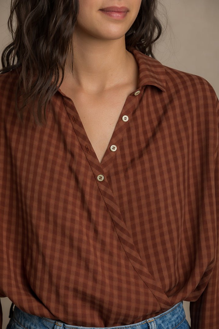 Jane cross front shirt PDF DOWNLOAD - homesewn