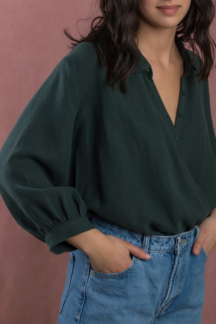 Jane cross front shirt PDF DOWNLOAD - homesewn