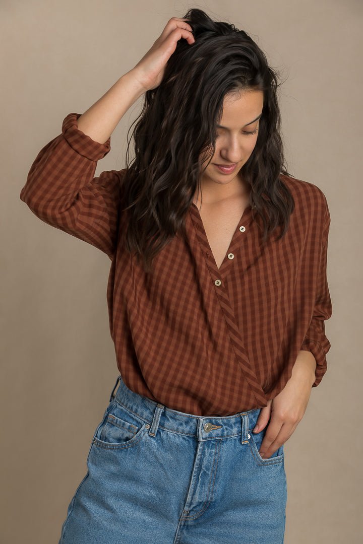 Jane cross front shirt PDF DOWNLOAD - homesewn