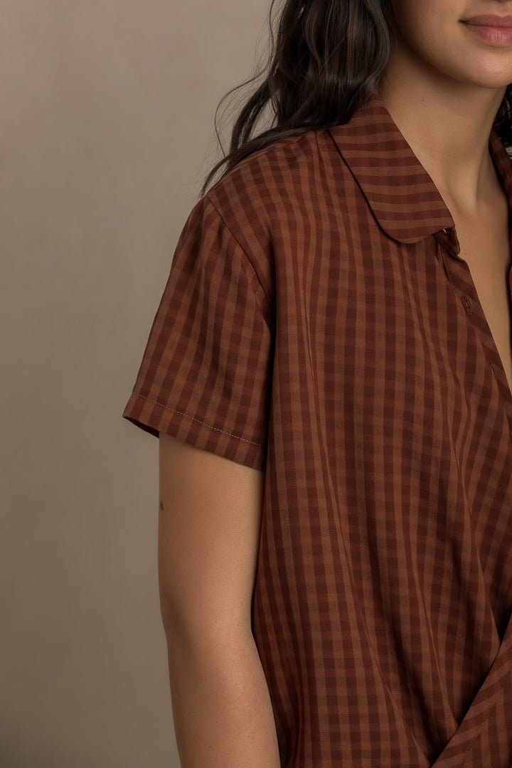 Jane cross front shirt PDF DOWNLOAD - homesewn
