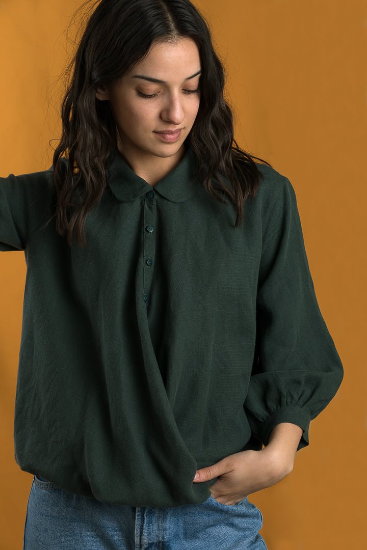 Jane cross front shirt PDF DOWNLOAD - homesewn