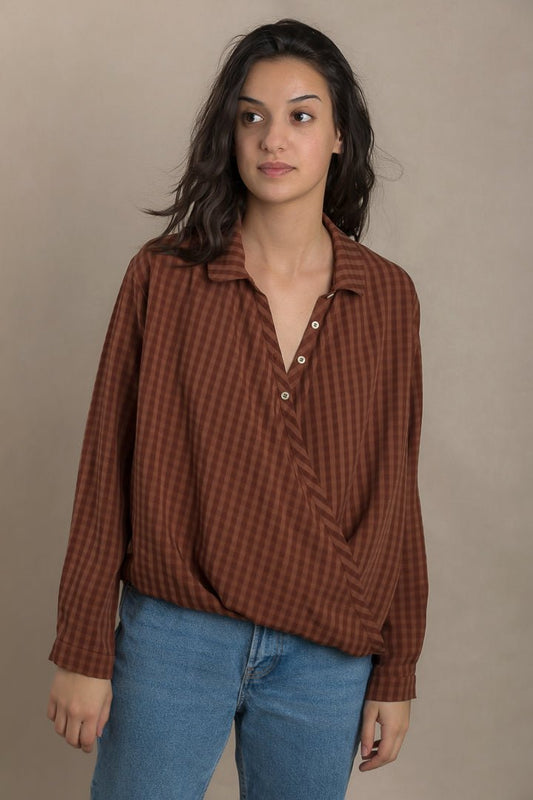 Jane cross front shirt PDF DOWNLOAD - homesewn