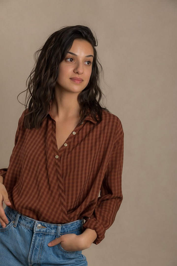 Jane cross front shirt PDF DOWNLOAD - homesewn
