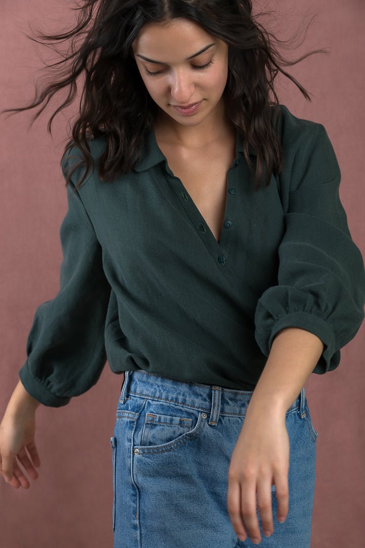 Jane cross front shirt PDF DOWNLOAD - homesewn