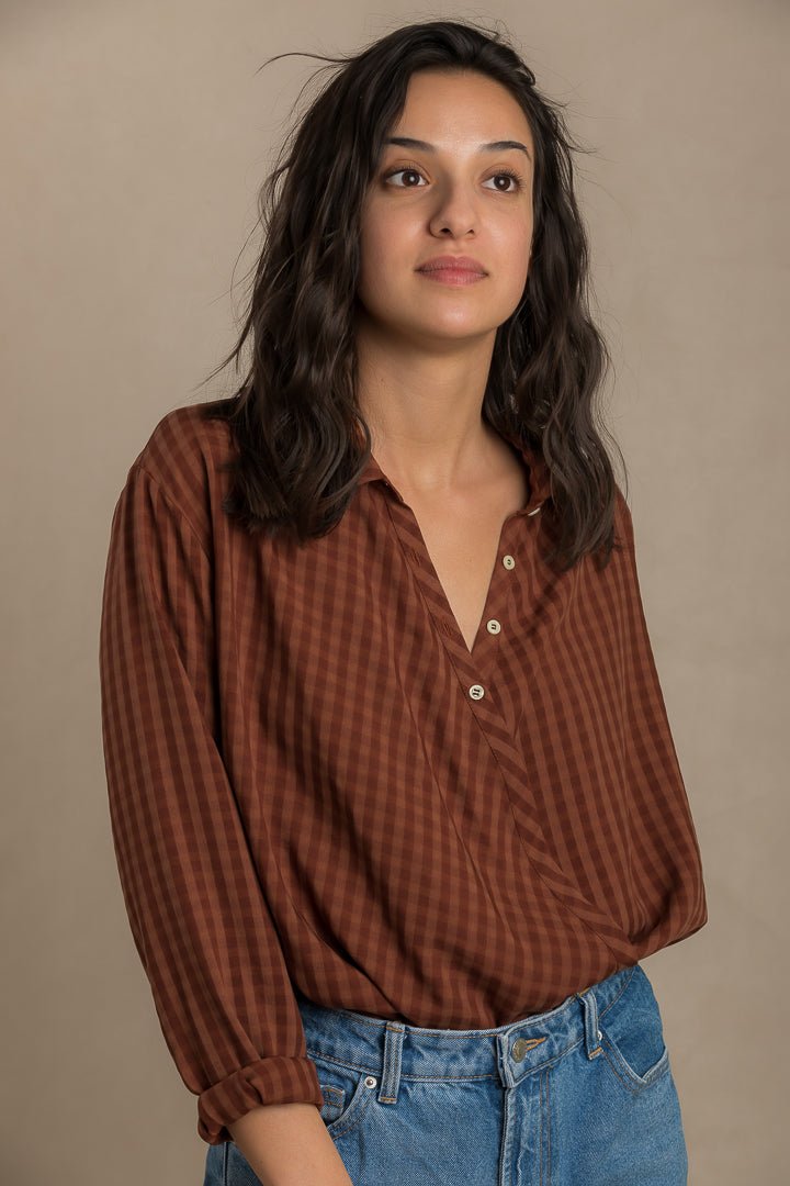Jane cross front shirt PDF DOWNLOAD - homesewn