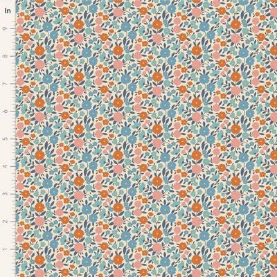 Janice Blue - Wallflower Tilda QUILTING COTTON - homesewn