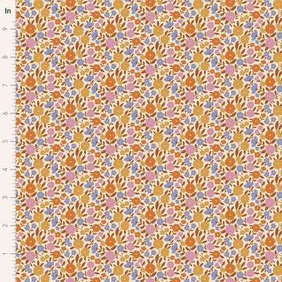 Janice Caramel - Wallflower Tilda QUILTING COTTON - homesewn