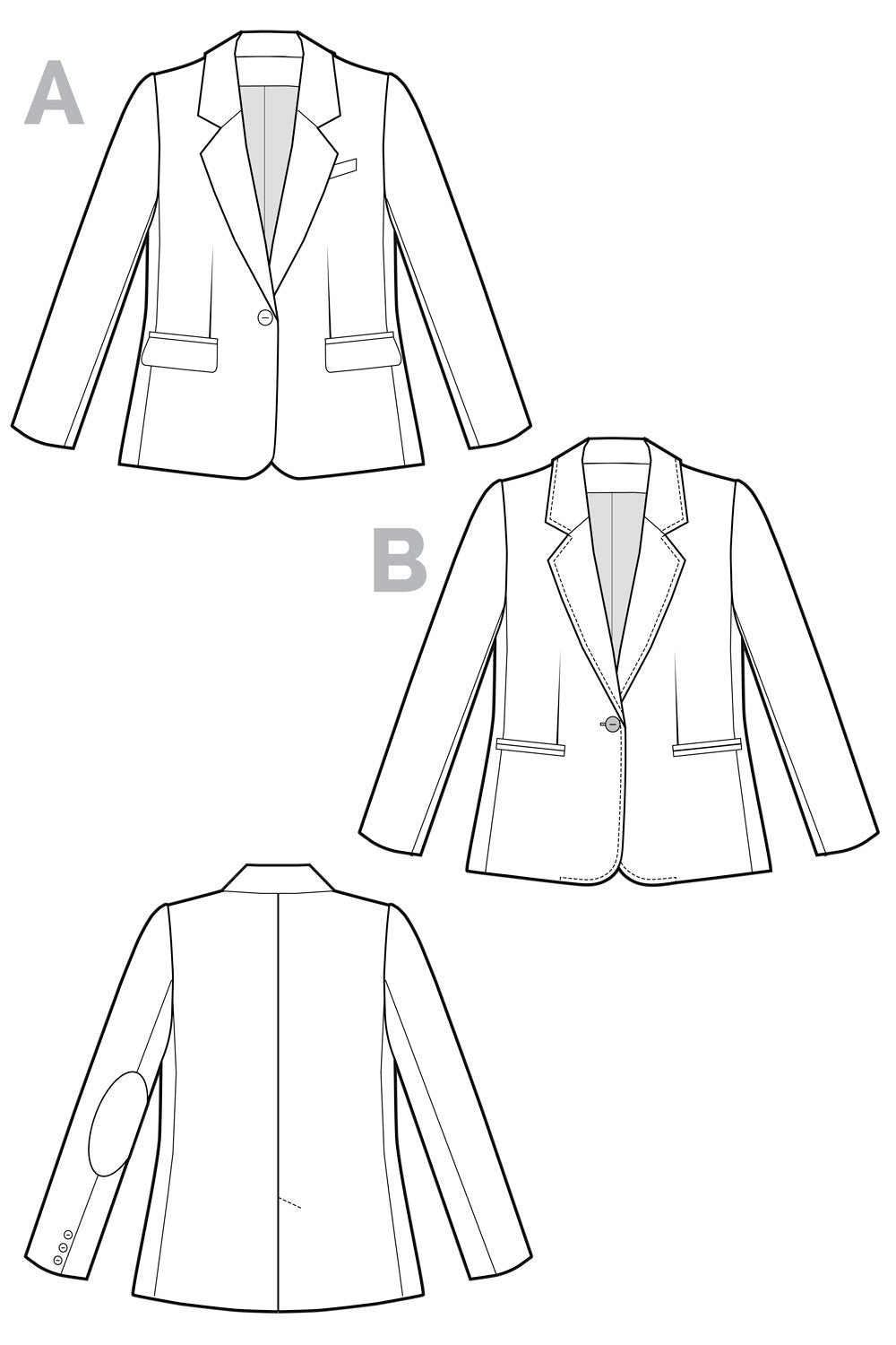 Jasika Blazer Pattern PDF DOWNLOAD - homesewn