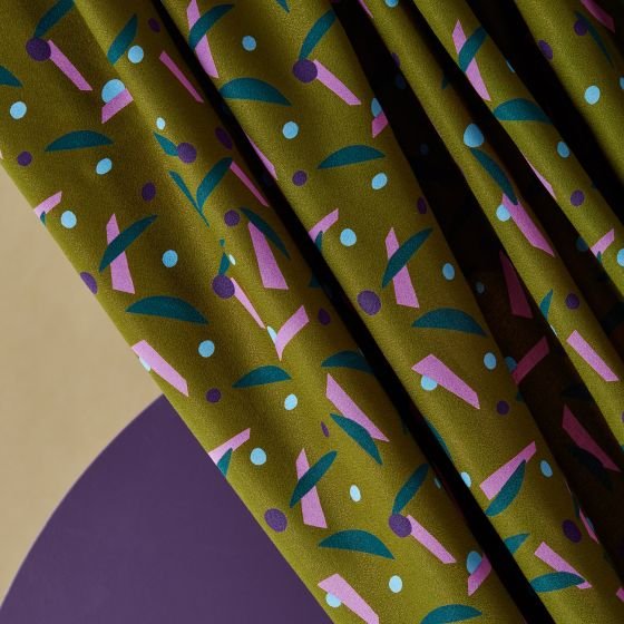 Java Ivy Green VISCOSE Fabric - 55" wide - homesewn