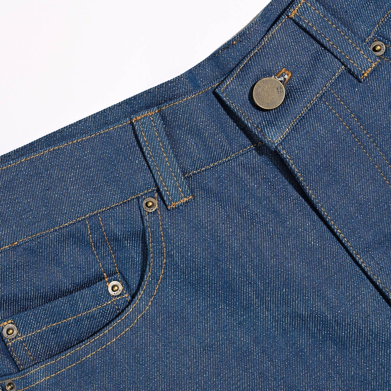 Jeans Hardware Kit | Aged Brass - homesewn