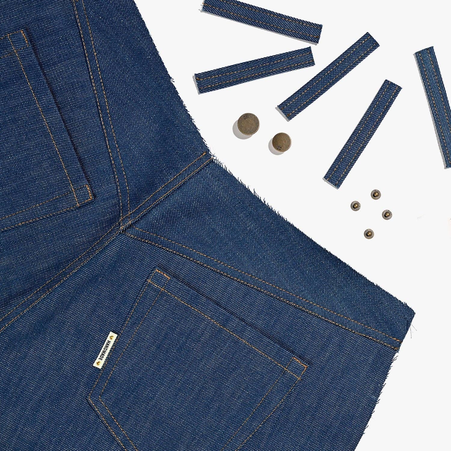 Jeans Hardware Kit | Aged Brass - homesewn